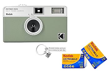 Kodak EKTAR H35N ハーフフレームカメラ　UltraMAX400付 Amazon.com : KODAK EKTAR H35N Half Frame Film Camera Bundle
